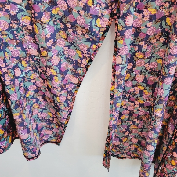 💕 LuLaRoe Colorful Floral Print Joy Vest Women's Size Small - Picture 10 of 13